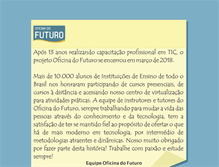 Tablet Screenshot of oficinadofuturo.com.br